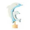 Birthday rings blue dolphin plug-in figure Grimms, Grimms whale plug-in figure
