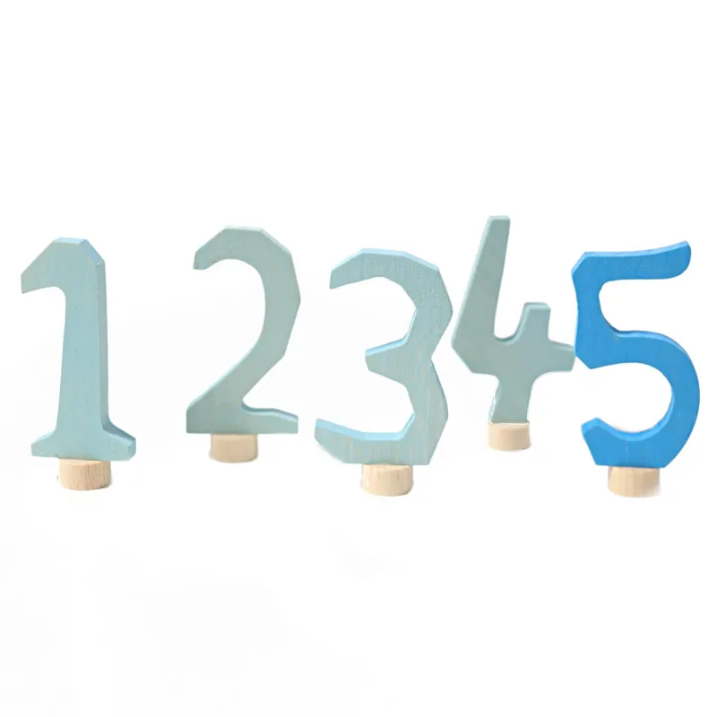 Grimms Blaues Zahlenstecker Set 1-5 Geburtstagsringe Zahlen Steckfigur Grimms Blaues Zahlenstecker Set 1-5 Geburtstagsringe Zahlen Steckfigur