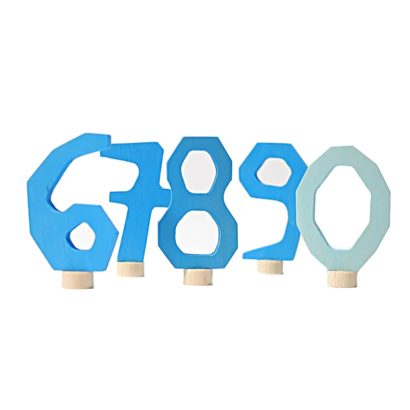 Birthday rings blue number set 6-9 + 0 plug-in figure Grimms numbers Birthday rings blue number set 6-9 + 0 plug-in figure Grimms numbers