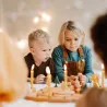 Anello di compleanno in legno, Montessori Bambini corona