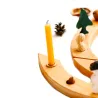 Anello di compleanno in legno, Montessori Bambini corona