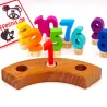 Birthday numbers colorful wooden one number, colorful wood birthday plug