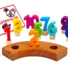 Birthday numbers colorful wooden one number, colorful wood birthday plug