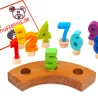 Numeri di compleanno in legno colorati