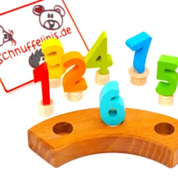 Chiffres d'anniversaire en bois multicolores d'anniversaire