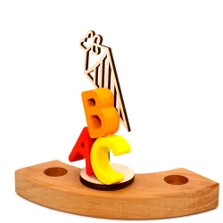 Motif du sac d'école ABC anneaux de l'année