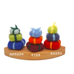 petits cadeaux 3er set, Cadeau anneau d'anniversaire, Cadeaux feutre