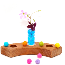 Vase Glasvase Motivstecker für Jahresringe