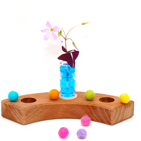 Vase Glasvase Motivstecker für Jahresringe
