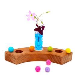 Vase Glasvase Motivstecker für Jahresringe