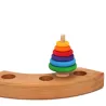Geburtstagsringe Steckturm Regenbogen Grimms, Grimms Stecker Holzringe Steckturm