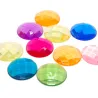 Pierres scintillantes géantes à facettes, paillettes blocs mandala