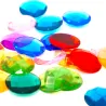 Giant glitter stones,  facet stones, confetti for birthday table