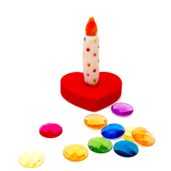 Glitter stones facetted stones light building block