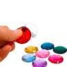 Pierres scintillantes géantes à facettes, paillettes blocs mandala