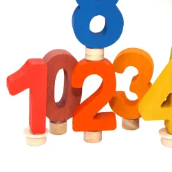 bunte Zahlenstecker Set 1-5 Geburtstagsringe Zahlen Steckfigur