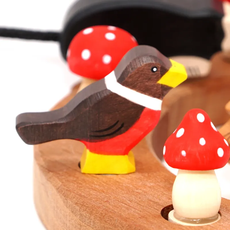 Jahresring Holzstecker Rotkehlchen, Motivstecker Geburtstag Rotkehlchen Jahresring Holzstecker Rotkehlchen, Motivstecker Geburtstag Rotkehlchen