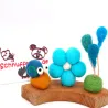 birthday set, felt ornaments, felt ballon ornaments, happy B-day