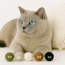 nostre palline di feltro deliziano i gatti con il loro profumo naturale