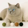 Balles de jouets pour chats, 4cm Balles de feutre chat avec odeur
