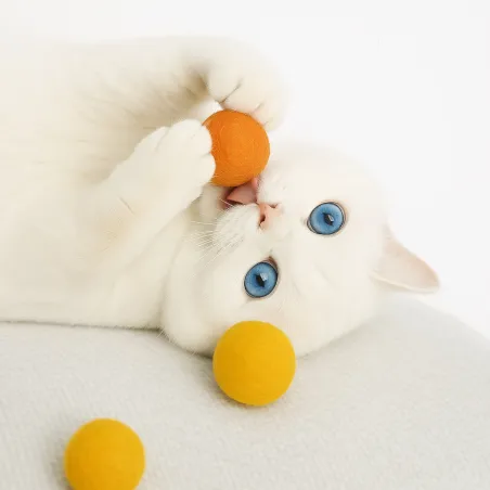 Cat toy balls 4cm felt balls, cats toy washable quality from Stuttgart