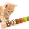 nostre palline di feltro deliziano i gatti con il loro profumo naturale
