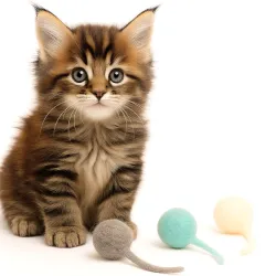 Jouets pour chats Balle en feutre Puschel