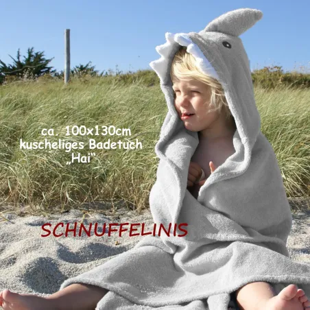 Drap de bain requin rigolo, super cadeau pour enfants