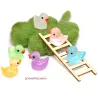 Miniature ducks, decorative for gnomes, bathing ducks miniature