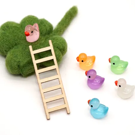 Miniature ducks, decorative for gnomes, bathing ducks miniature