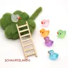 Miniature ducks, decorative for gnomes, bathing ducks miniature