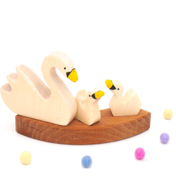 swan motif plug birthday