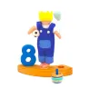 Birthday boy with soccer, felt plugs Birthday, soccer boy blue