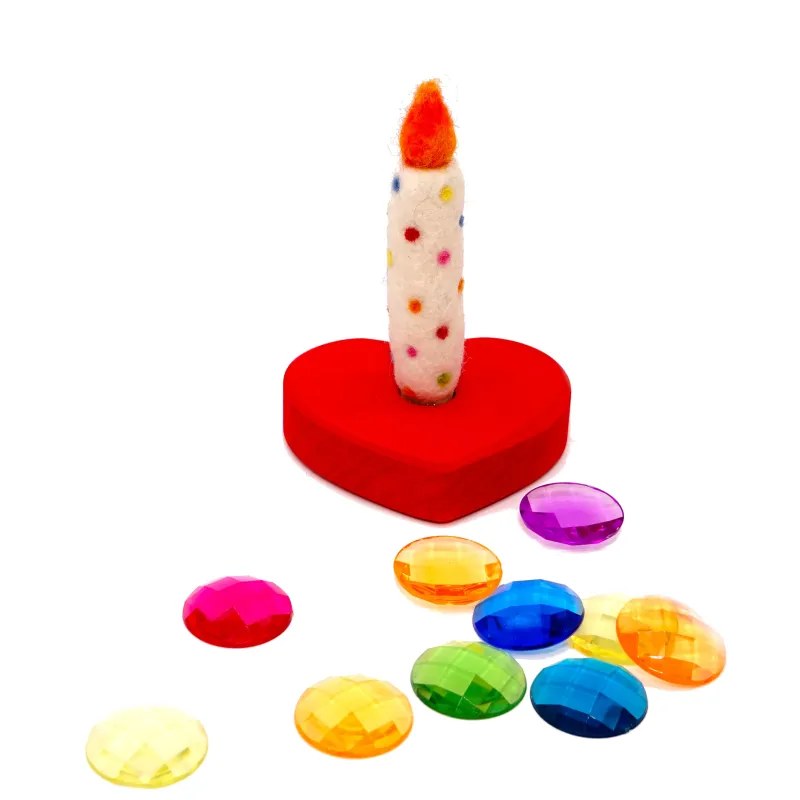 Portacandele a cuore anello di compleanno, il regalo dell'amore