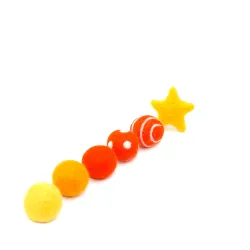 Katzenspielzeug Filzbälle Filzstern, Katze Filzkugeln Spielbälle 4cm
