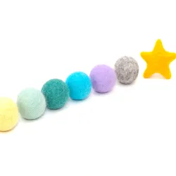 Cat toy balls 4cm/1,57inch felt balls, cats toy quality from Stuttgart