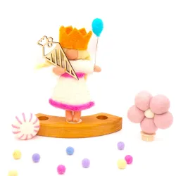 Fillette entrée à l'école Motif fiche pour bague des saisons