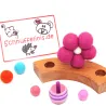 Sternchen Mädchen Stecker Grimms, Mädchen Motivstecker Set mit Blume