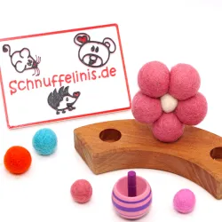 Sternchen Mädchen Stecker Grimms, Mädchen Motivstecker Set mit Blume