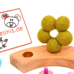 Sternchen Mädchen Stecker Grimms, Mädchen Motivstecker Set mit Blume