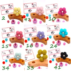 Sternchen Mädchen Stecker Grimms, Mädchen Motivstecker Set mit Blume
