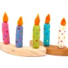 nostre candele di feltro, Candele lana di feltro, Bambini candele