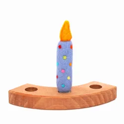 Bougies en feutre, sans risque d'incendie, Bougies à pois feutre