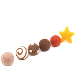 Cat toy balls 4cm/1,57inch felt balls, cats toy quality from Stuttgart