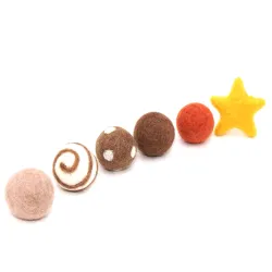 Balles de jouets pour chats, 4cm Balles de feutre chat avec odeur