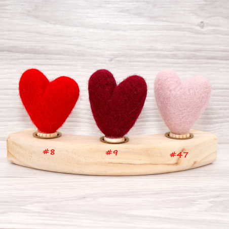 Birthday plug heart47 felt plug love xoxo