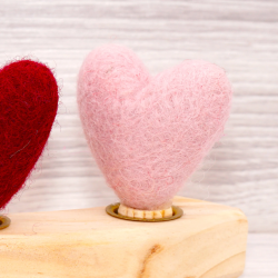 Birthday plug heart47 felt plug love xoxo