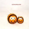 wool felt bees, Baby Mobile, cat toy bees, Bees felted with 5 faces