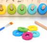 Zahlen Rechentafel1 bis 10  Set, Zahlenlegebrett Montessori Waldorf
