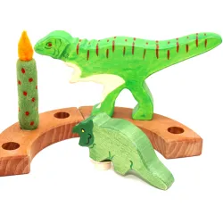 Agnello di legno festoso anelli annuali  Allosaurus